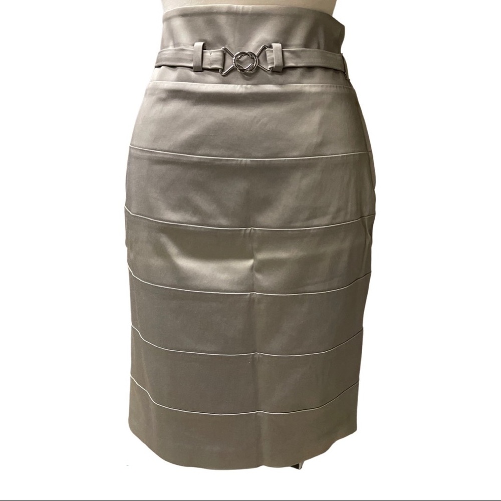 Y2K Guess by Marciano Silver Pencil Skirt